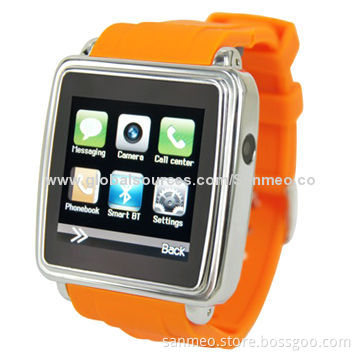 Smart Bluetooth Watch Phone, 1.54 TFT Touch Screen, MP3/MP4/Two Call Models, Handsfree/Sync Music